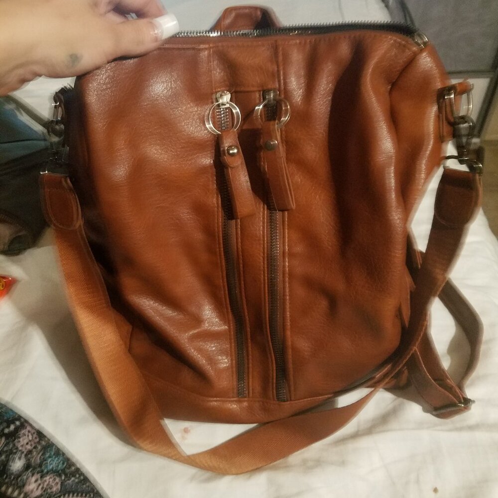 Genuine leather heavy backpack /bag